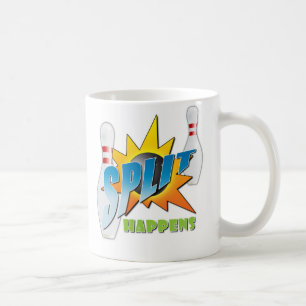 Splittring händer muggen kaffemugg