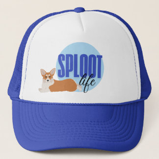Sploot Life Corgi Hund Funny Blue Hat Keps