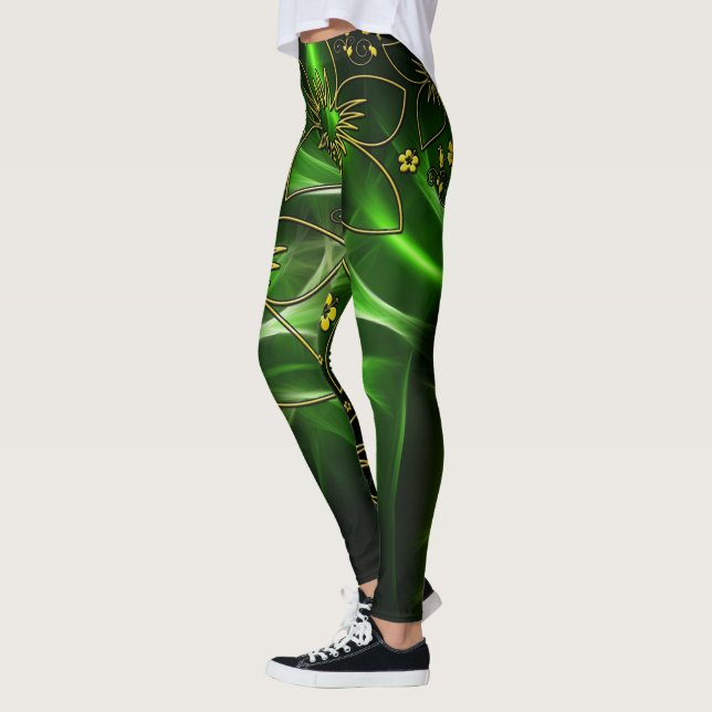 SPNP_Green_Leggings Leggings (Vänster)