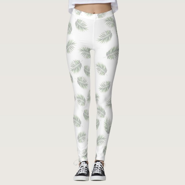 SPNP_Leaf_Tryckta Leggings (Framsida)
