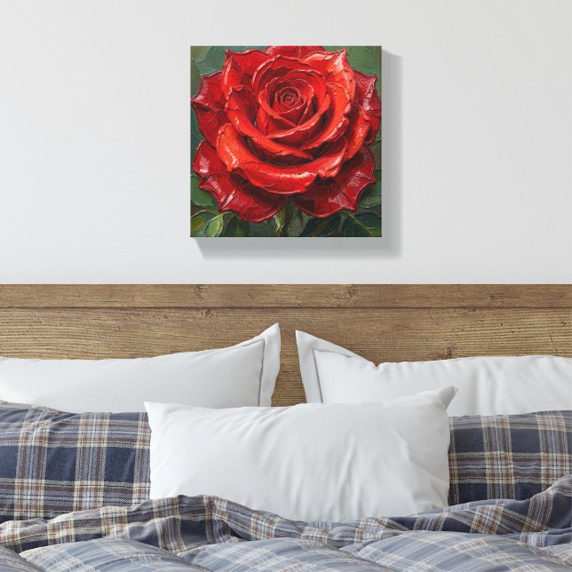 SPNP_Rose_Premium duk inlindad i canvas (Insitu (sovrum))