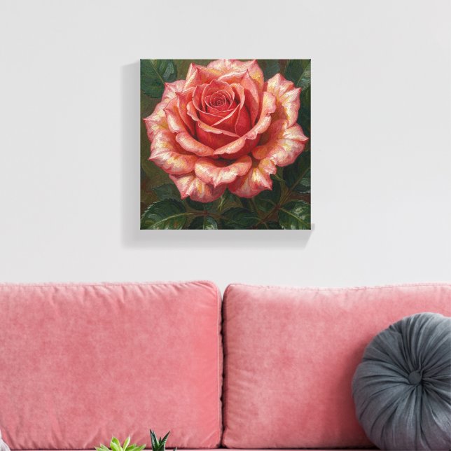 SPNP_Rose_Premium duk inlindad i canvas (Insitu (Vardagsrum))