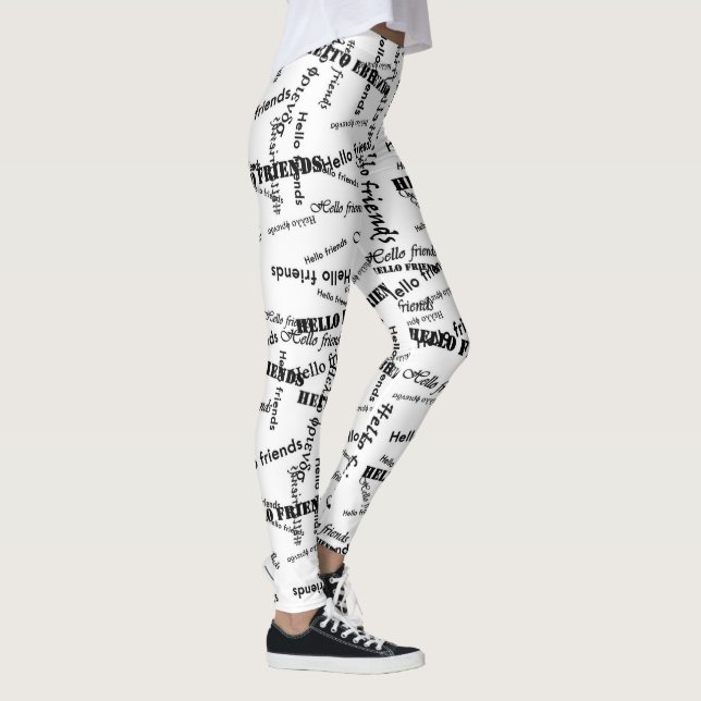SPNP_ Text printed leggings (Höger)