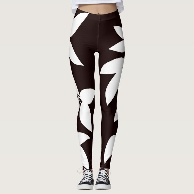 SPNP_White Leaves Leggings (Framsida)