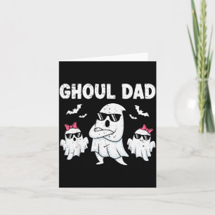 Spö papa vintage spöke rolig Halloween kostym Kort