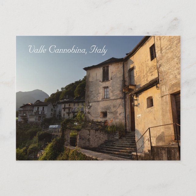 Spoccia Sunset, Valle Cannobina, Italien Vykort (Framsida)