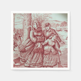 Spode Limited Ed julbild Pappersservett