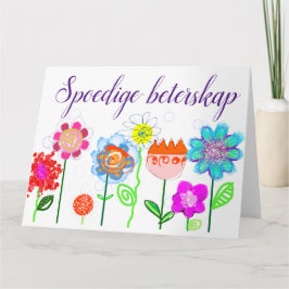 Spoedige beterskap kort