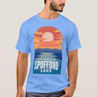 Spofford Sjö NH Retro Sunset T Shirt