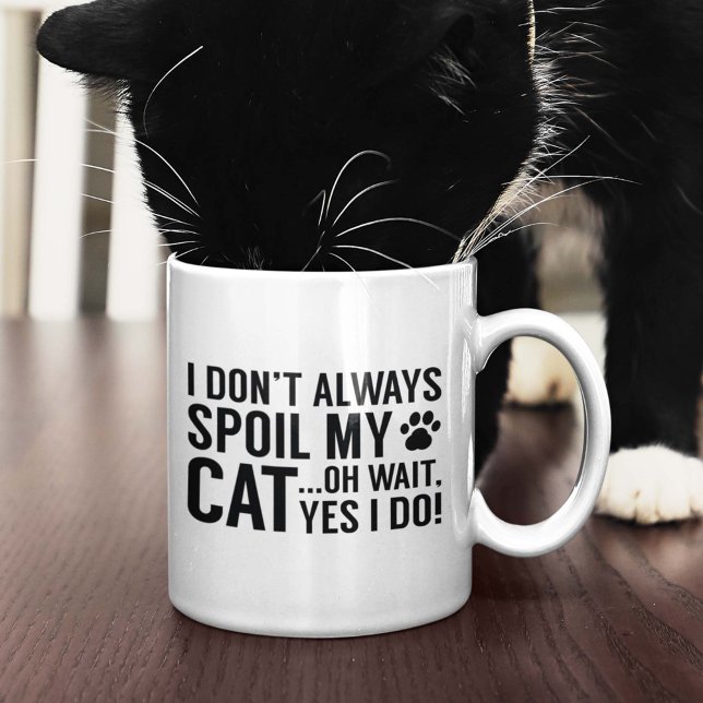 Spoil min katt kaffemugg (Spoil My Cat Coffee Mug)