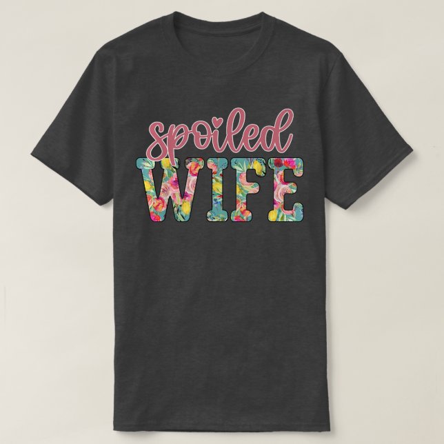 Spoiled Maka Womens Honeymoon Resa Funny Married B T Shirt (Design framsida)