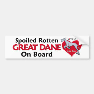 Spoiled Rotten Blue Dane Bildekal