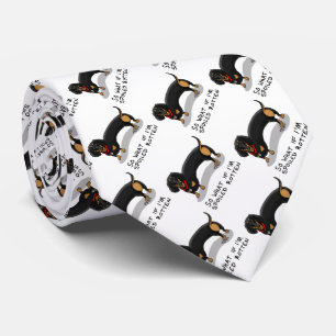 Spoiled Rotten Dachshund (S black & tan) Cute hund Slips
