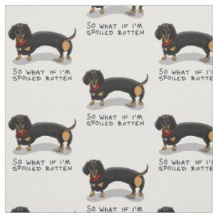 Spoiled Rotten Dachshund (S black & tan) Cute hund Tyg