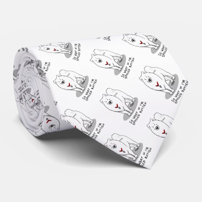 Spoiled Rotten Samoyed Hund Cute Attitude Funny Slips (Rullad)