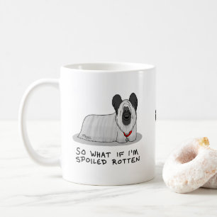Spoiled Rotten Skye Terrier Hund (silver) Cute Rol Kaffemugg