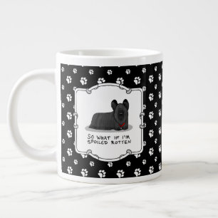 Spoiled Rotten Skye Terrier Hund (svart) Cute Funn Jumbo Mugg