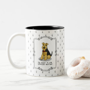 Spoiled Rotten Welsh Terrier Hund - Cute Två-Tonad Mugg