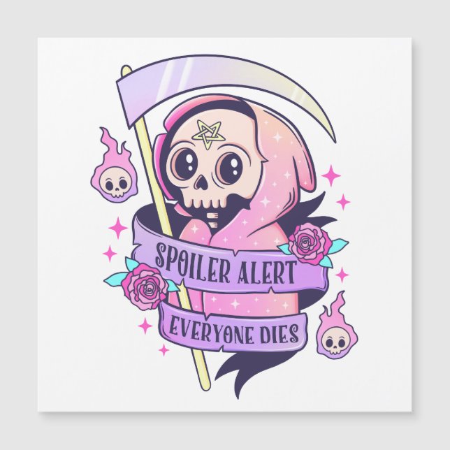 Spoiler Alert Alla Dies Cute Rosa Halloween Sk (Framsida)
