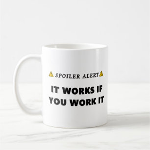 Spoiler Alert Det funkar Roligt återhämtningscitat Kaffemugg