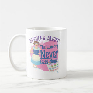 Spoiler har aldrig läst Retro Gal i Tvätt Kaffemugg