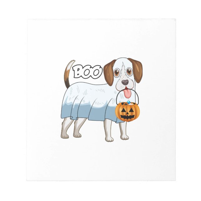 Spök Beagle Halloween Hund Anteckningsblock (Framsida)