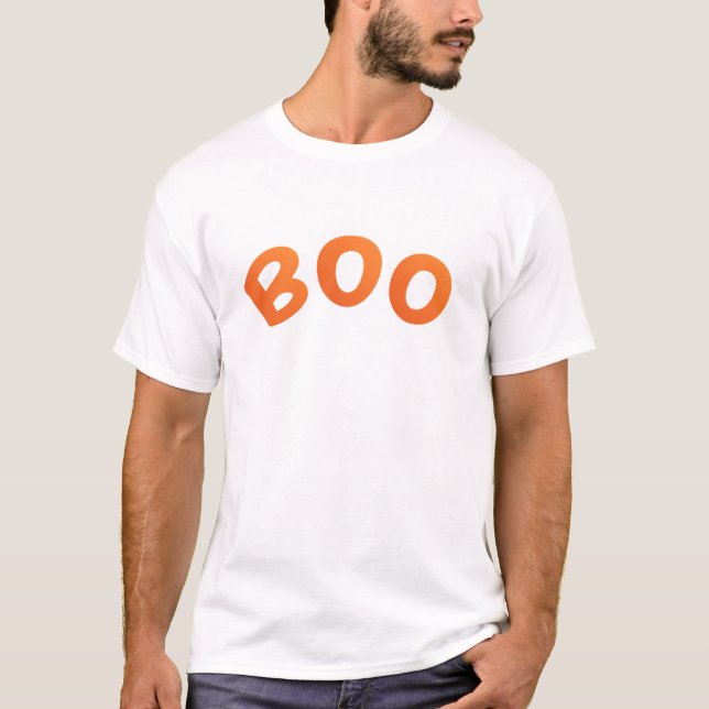 Spök Boo Halloween Pojke Flicka T Shirt (Framsida)