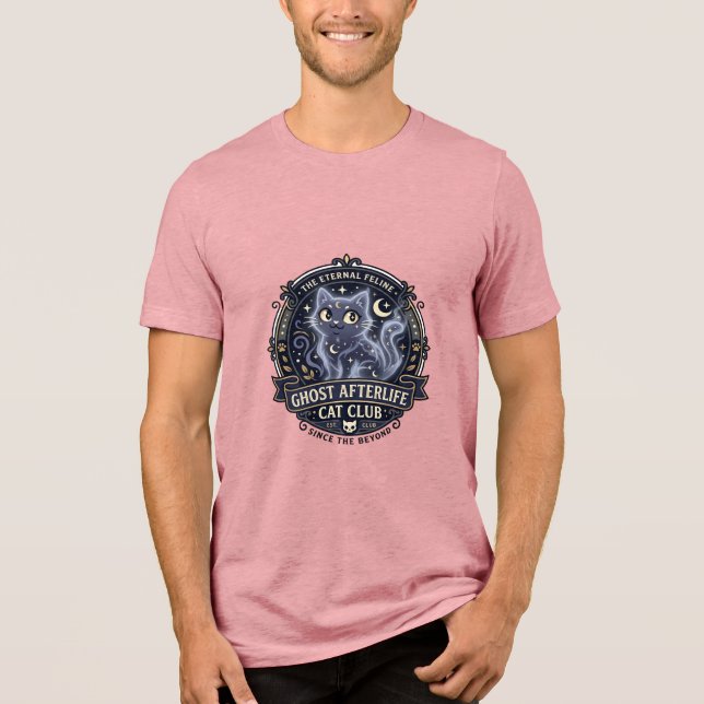 Spök efterliv katt kattpappa presentidé - Spök eft T Shirt (Framsida)