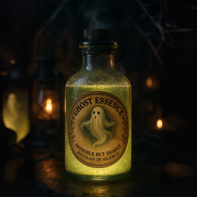 Spök Essens - Halloween Apoteks Etikett (Ghost Essence - Halloween Apothecary Label)