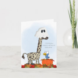 Spök-giraff-kort Kort
