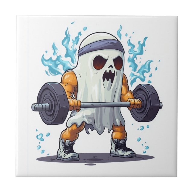 Spök Gym Kvad Kakelplatta (Framsidan)