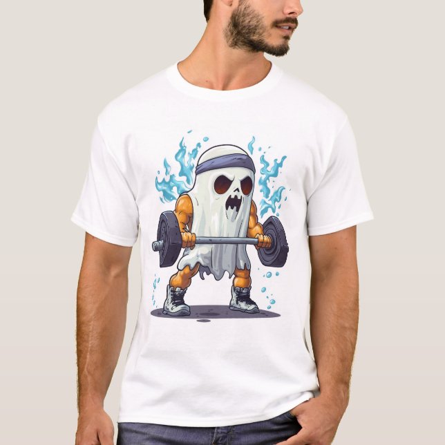 Spök Gym Kvad T Shirt (Framsida)