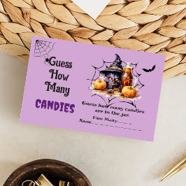 Spök Halloween Gissa Hur Många Godisar Spelet Tilläggskort