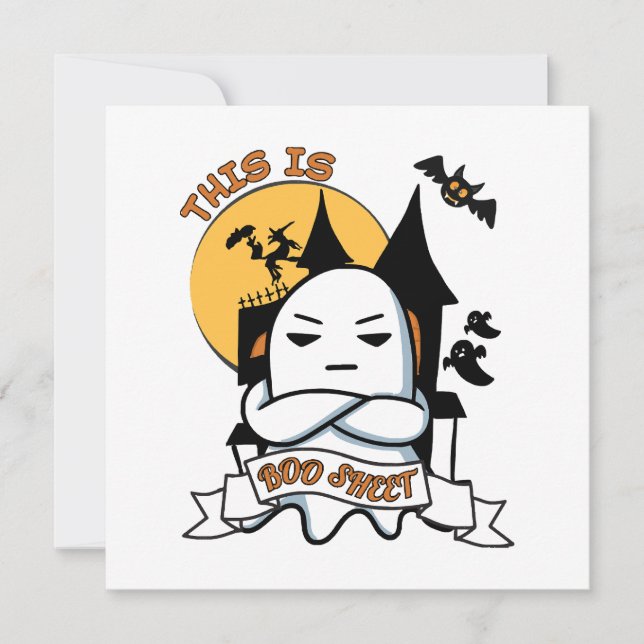 Spök Halloween-kostym Roligt Boo (Framsida)