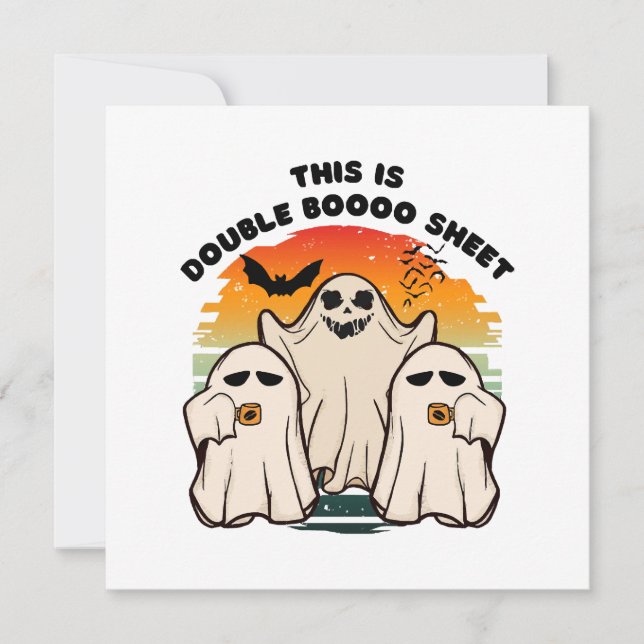 Spök Halloween-kostym Roligt Boo (Framsida)