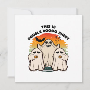 Spök Halloween-kostym Roligt Bu Inbjudningar