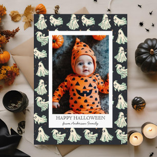 Spök Halloween Min första Boo baby  Julkort