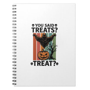 Spök Halloween-tröja med skum ockräm puns och pu Anteckningsbok
