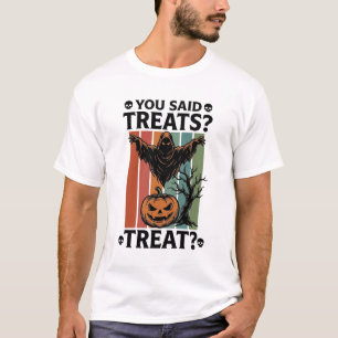 Spök Halloween-tröja med skum punsj och present-pu T Shirt
