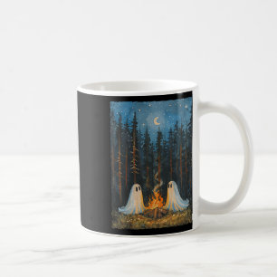 Spök lägereld Camping Älskare Skog Gotisk Hallowee Kaffemugg