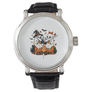 Spök lägereld Halloween Armbandsur