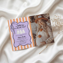 Spök-Liten Boo-Bebisens Duschanst invitation Foto
