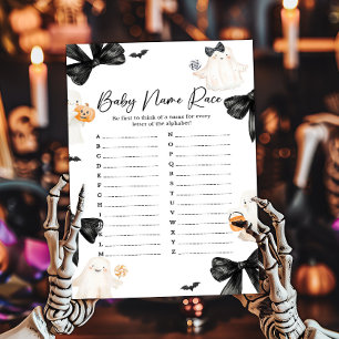 Spök Liten Boo Halloween Baby Namn Tävling Buk