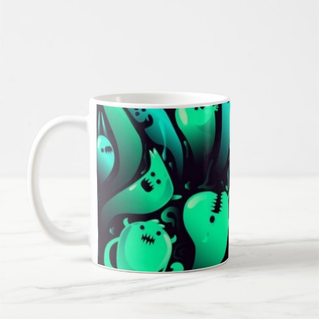Spök-mönster Kaffemugg (Vänster)
