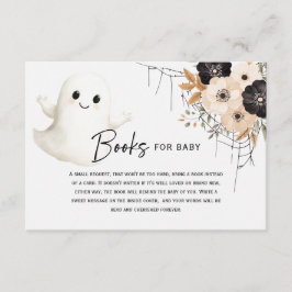 Spök- och blomster Halloween-böcker för bebis Tilläggskort