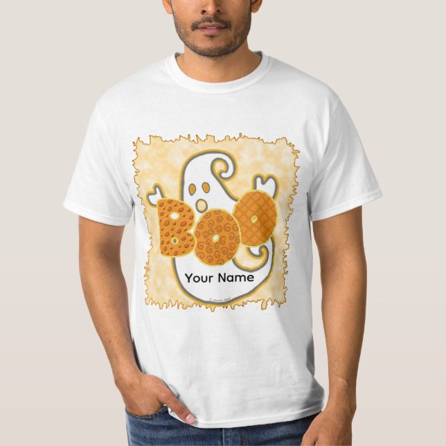 Spök-t-shirt med 'Boo' T Shirt (Framsida)