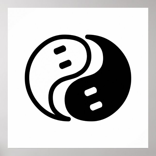 Spök Yin Yang Poster (Framsidan)