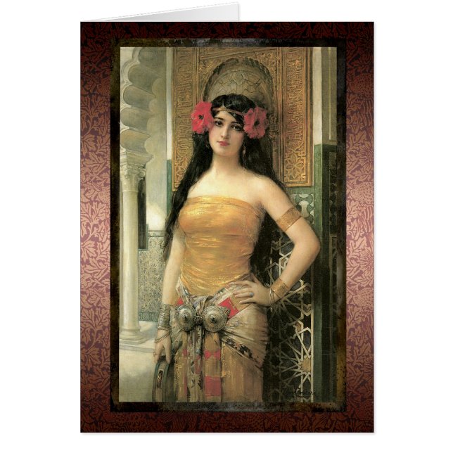 Spöka det exotiska skönhetkortet hälsningskort (Framsidan)