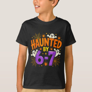 Spökad av 67 roliga Six Seven Meme Soky Ghost Hall T Shirt