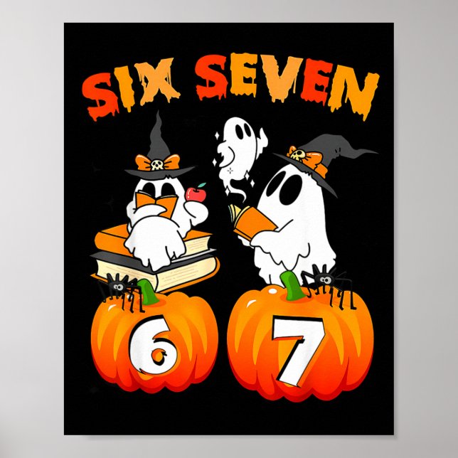 Spökad Av 67 - Roligt Boo Spöktomte Halloween  Poster (Framsidan)